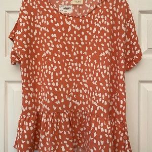 Palmetto Moon peplum top